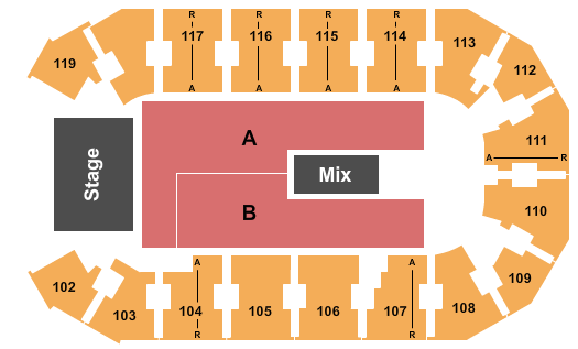 Cable Dahmer Arena Skillet Seating Chart