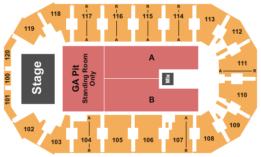 Cable Dahmer Arena Sturgill Simpson Seating Chart