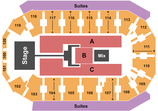 Cable Dahmer Arena TobyMac Seating Chart