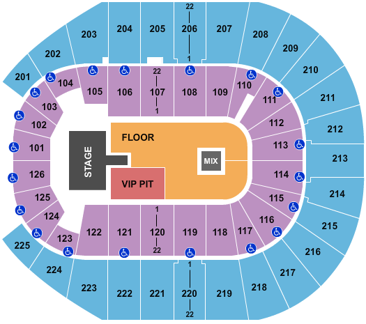 Simmons Bank Arena Cody Johnson Seating Chart