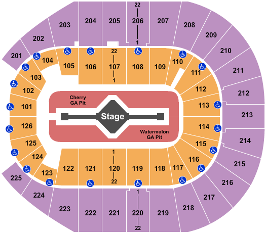 Simmons Bank Arena Harry Styles 2021 Seating Chart
