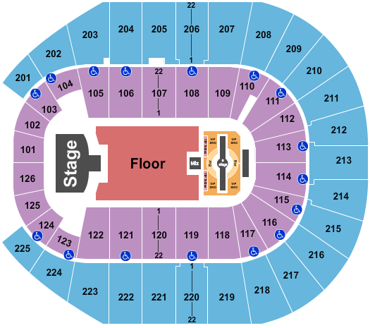 Simmons Bank Arena Justin Timberlake Seating Chart