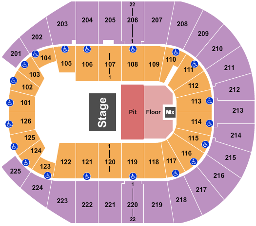 Simmons Bank Arena Kevin Gates Seating Chart