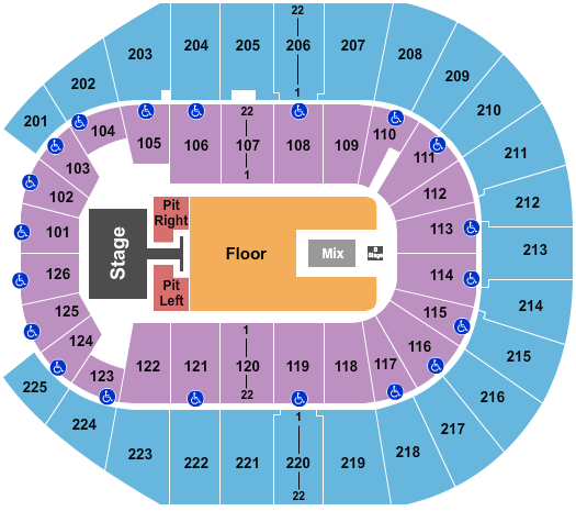 Simmons Bank Arena Lainey Wilson Seating Chart