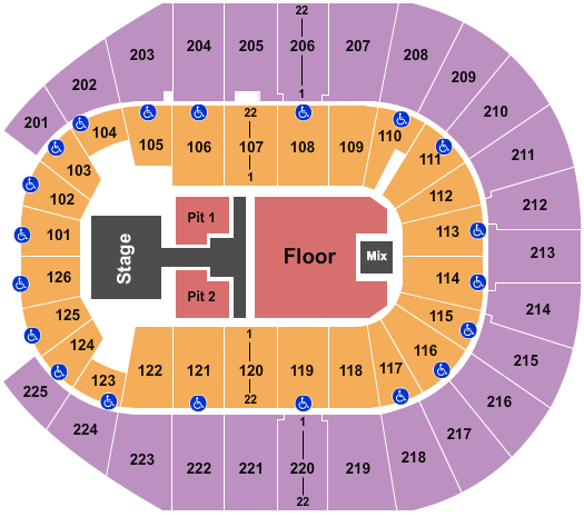 Simmons Bank Arena Luke Bryan Seating Chart