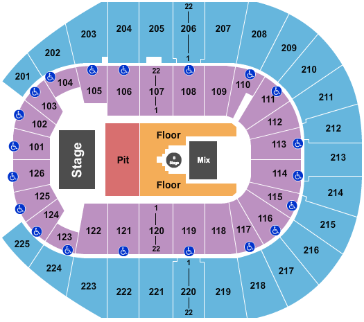 Simmons Bank Arena Tyler Childers Seating Chart