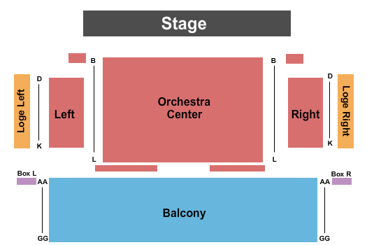 Sitnik Theatre Endstage Seating Chart