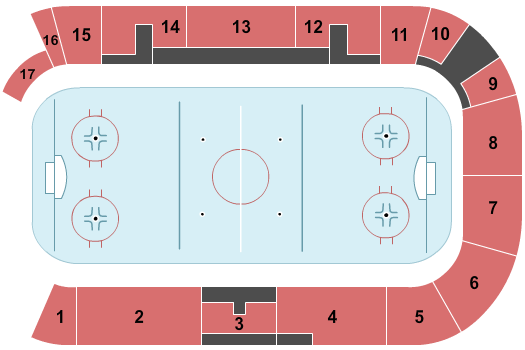 Sixteen Mile Sports Complex Hockey Seating Chart