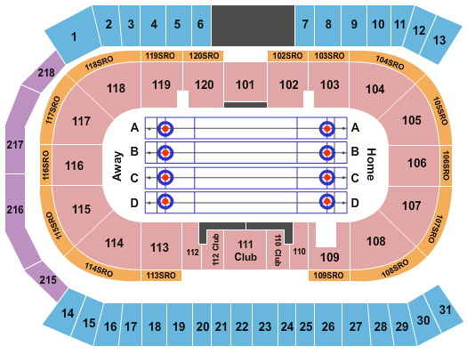 Sleeman Centre Curling Seating Chart