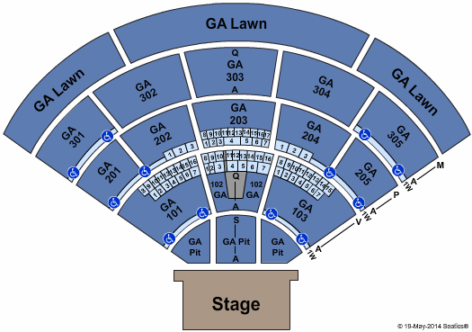 North Island Credit Union Amphitheatre General Admission Seating Chart