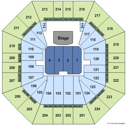 Sleep Train Arena Fleetwood Mac Seating Chart