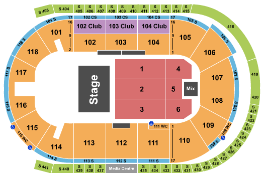 Slush Puppie Place Endstage 4 Seating Chart