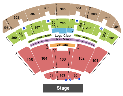 seating chart for Smart Financial Centre - Endstage - eventticketscenter.com