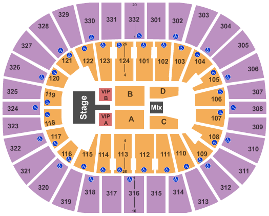Smoothie King Center 5 Seconds of Summer Seating Chart