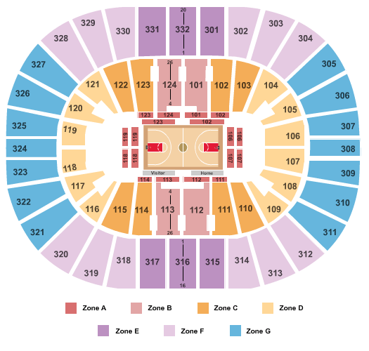 Smoothie King Center Basketball - IntZone Seating Chart