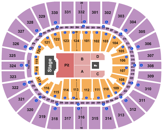 Smoothie King Center Seating Chart