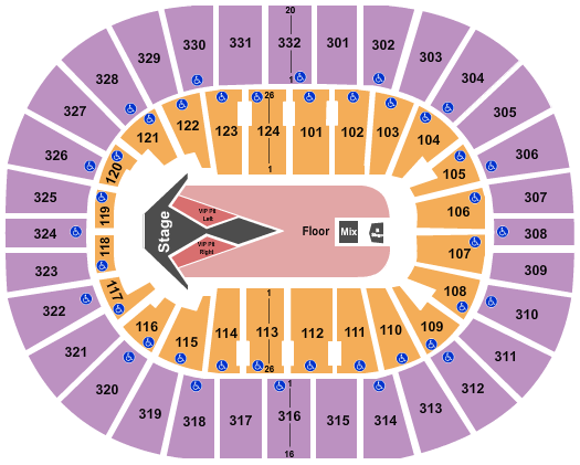 seating chart for Smoothie King Center - Carrie Underwood - eventticketscenter.com
