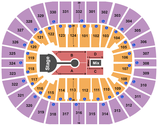 Smoothie King Center Casting Crowns Seating Chart