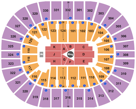 Smoothie King Center Center Stage 2 Seating Chart