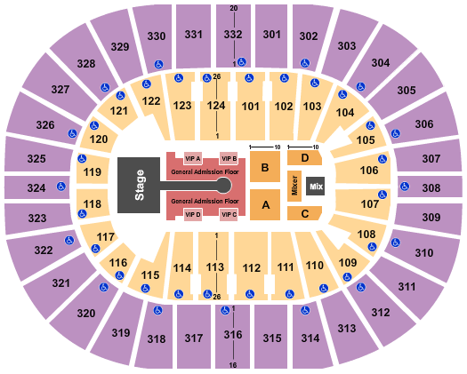 Smoothie King Center Chainsmokers Seating Chart