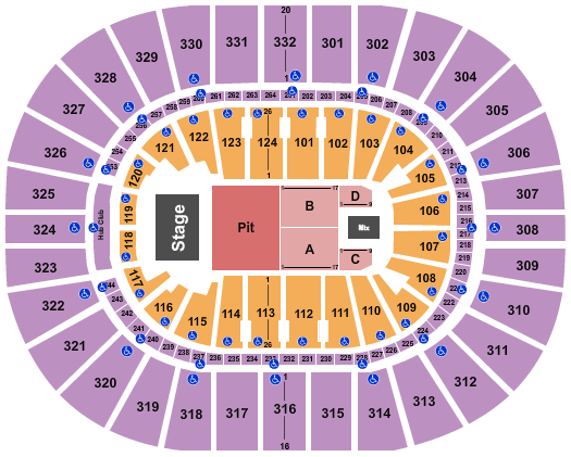 Smoothie King Center Seating Chart