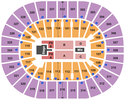 Smoothie King Center Imagine Dragons Seating Chart
