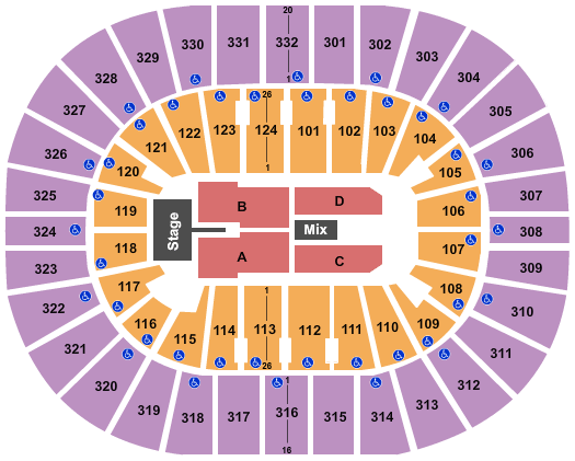 Smoothie King Center Journey Seating Chart