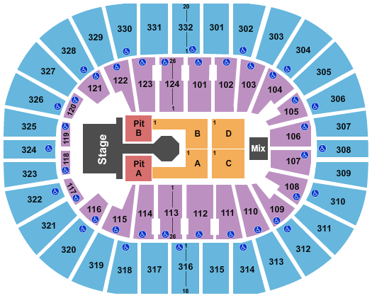 Smoothie King Center Luke Bryan Seating Chart