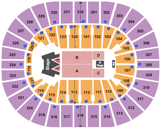 Smoothie King Center (Formerly New Orleans Arena) Seating Chart