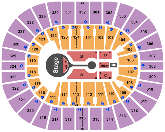 Smoothie King Center Michael Buble Seating Chart