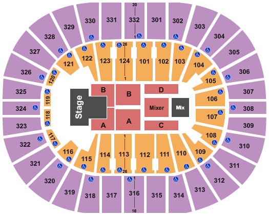 Smoothie King Center Panic! At The Disco Seating Chart