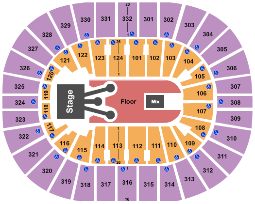 Smoothie King Center Rod Wave Seating Chart