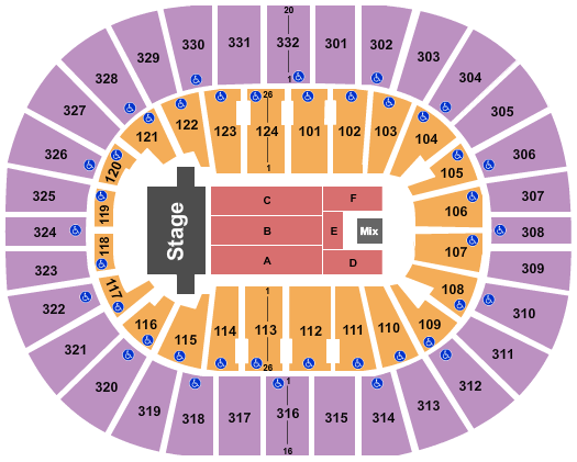 Smoothie King Center TSO 2023 Seating Chart