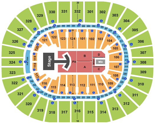 Smoothie King Center Lumineers Seating Chart