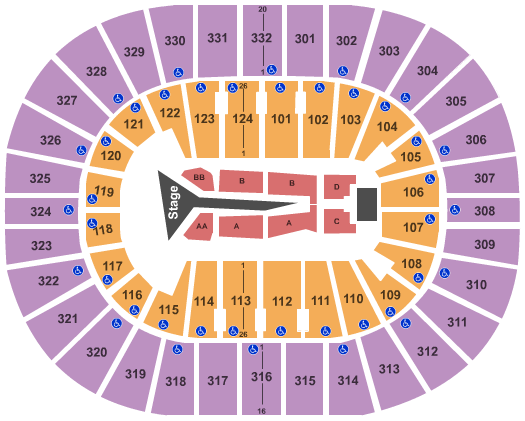 Smoothie King Center The Weekend Seating Chart