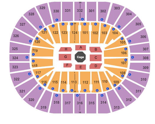 Smoothie King Center UFC Seating Chart
