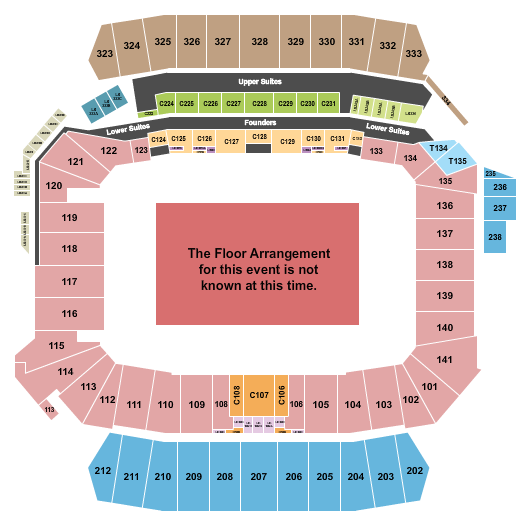 Snapdragon Stadium Generic Floor Seating Chart