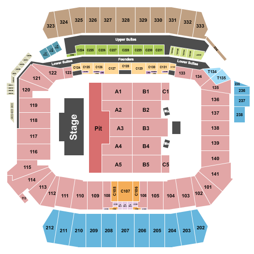 Snapdragon Stadium Red Hot Chili Peppers Seating Chart