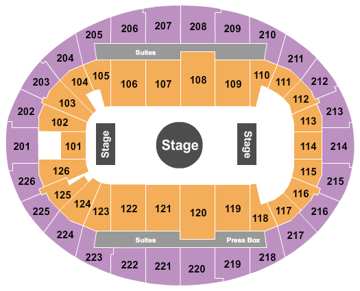 SNHU Arena Ringling Bros Circus Seating Chart