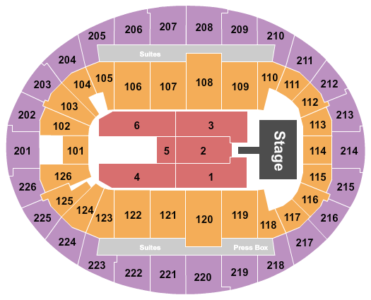 SNHU Arena The Hollywood Vampires Seating Chart