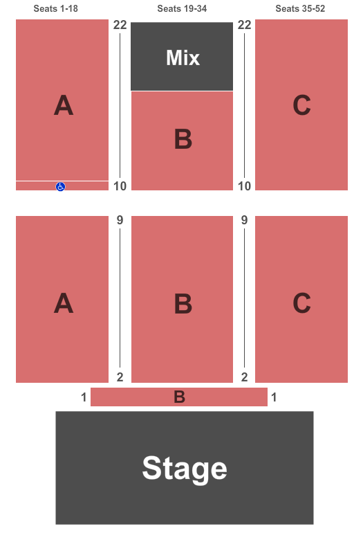 Snoqualmie Casino-Ballroom Seating Chart