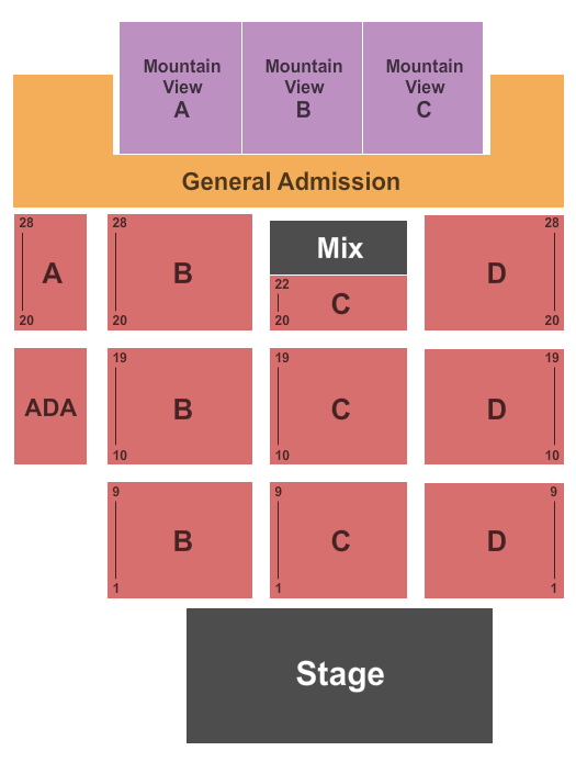 Snoqualmie Casino-Mountain View Plaza Trace Adkins Seating Chart