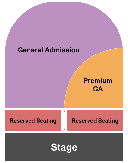 Snow Pond Center For The Arts Endstage GA Seating Chart