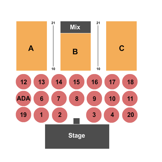 Casino Ballroom Seating Chart