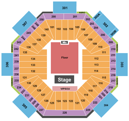 Sobeys Stadium Endstage GA Floor Seating Chart
