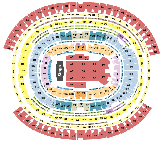 SoFi Stadium BTS Seating Chart