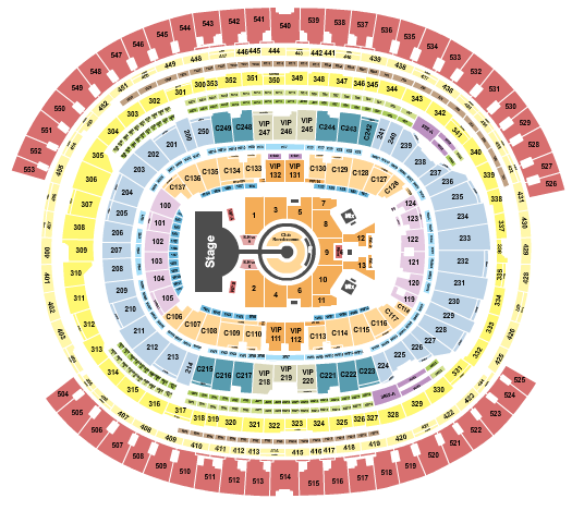SoFi Stadium Beyonce 2 Seating Chart