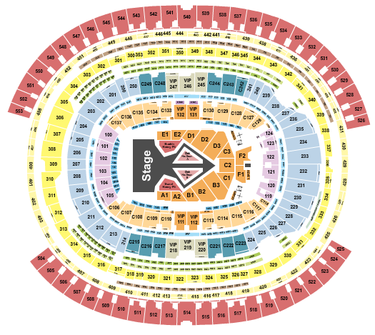 SoFi Stadium Beyonce Seating Chart