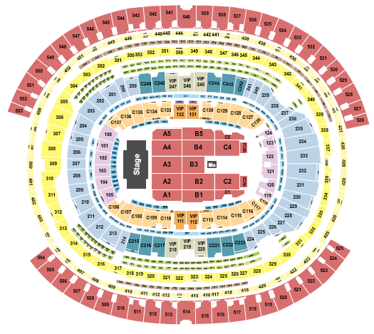 SoFi Stadium Billy Joel Seating Chart