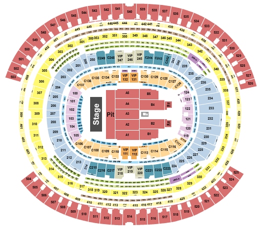 SoFi Stadium Blink 182 2 Seating Chart